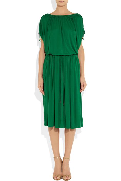 7kleid grün michael kors|Michael Kors midi dress.